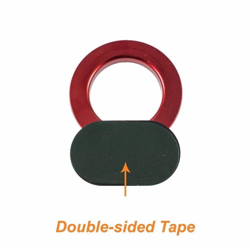 x xotic tech JDM Track Racing Style Bumper Trailer Tow Hook Ring Decoration Sticker Universal Fit All Car Truck SUV, Red - Image 3